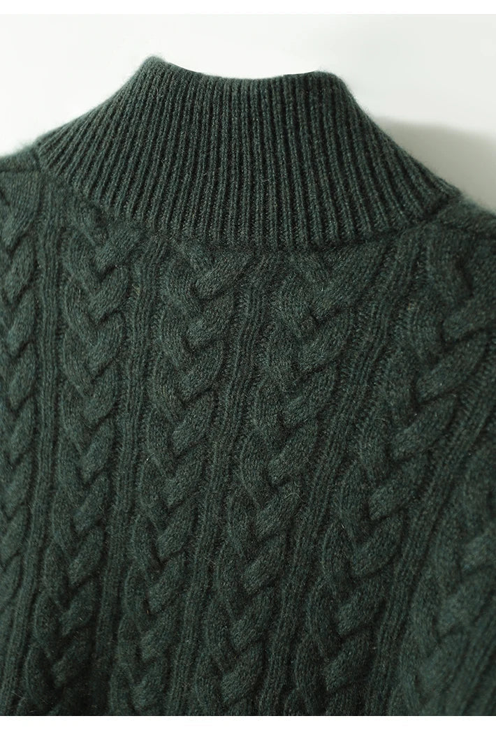 Nora Button Collar Knit Pullover