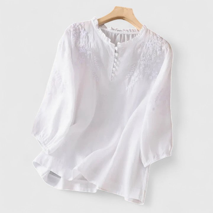 Vasilene | Elegante blouse met knoopsluiting aan de voorkant