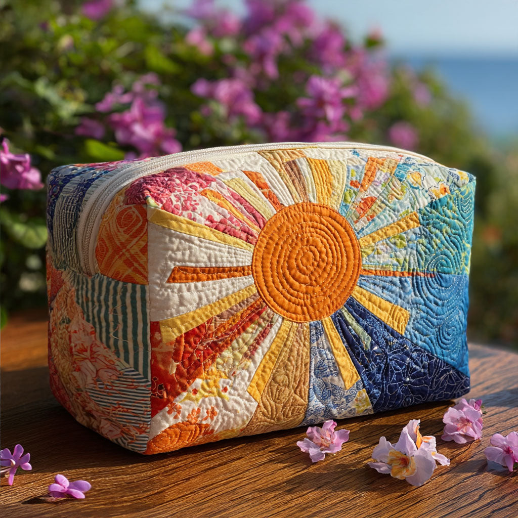 Gracie | Trousse de toilette matelassée au soleil