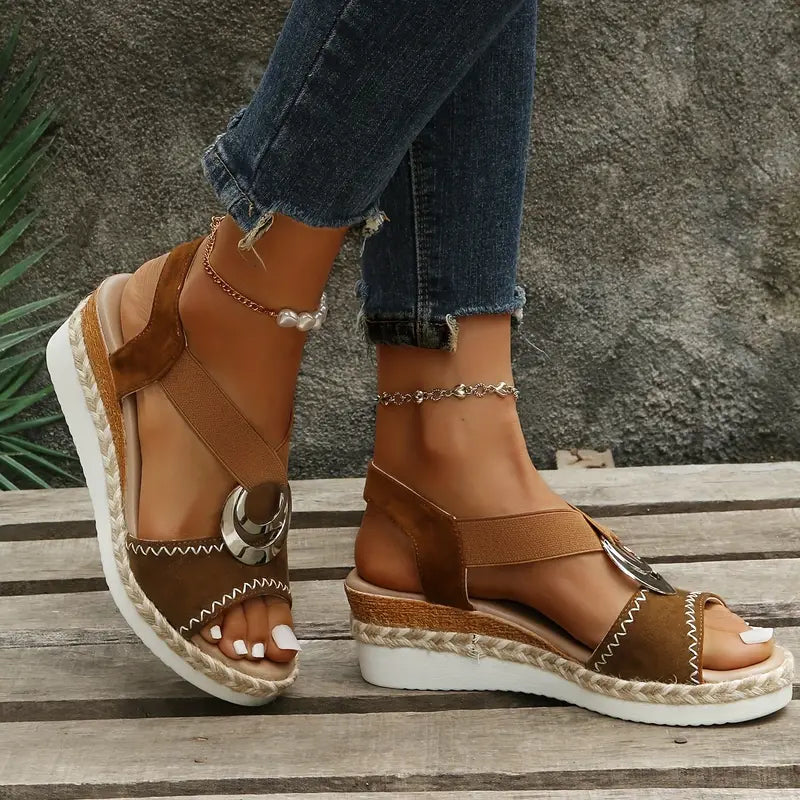 Madison – Sandales compensées élégantes et confortables