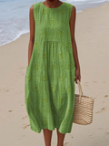 Vestido midi bordado de Rose