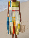 Eve Robe midi géométrique
