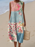 Anna Robe midi patchwork