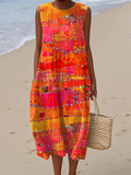 Vestido Midi Pôr do Sol Faye