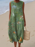 Vestido midi de bosque Hope