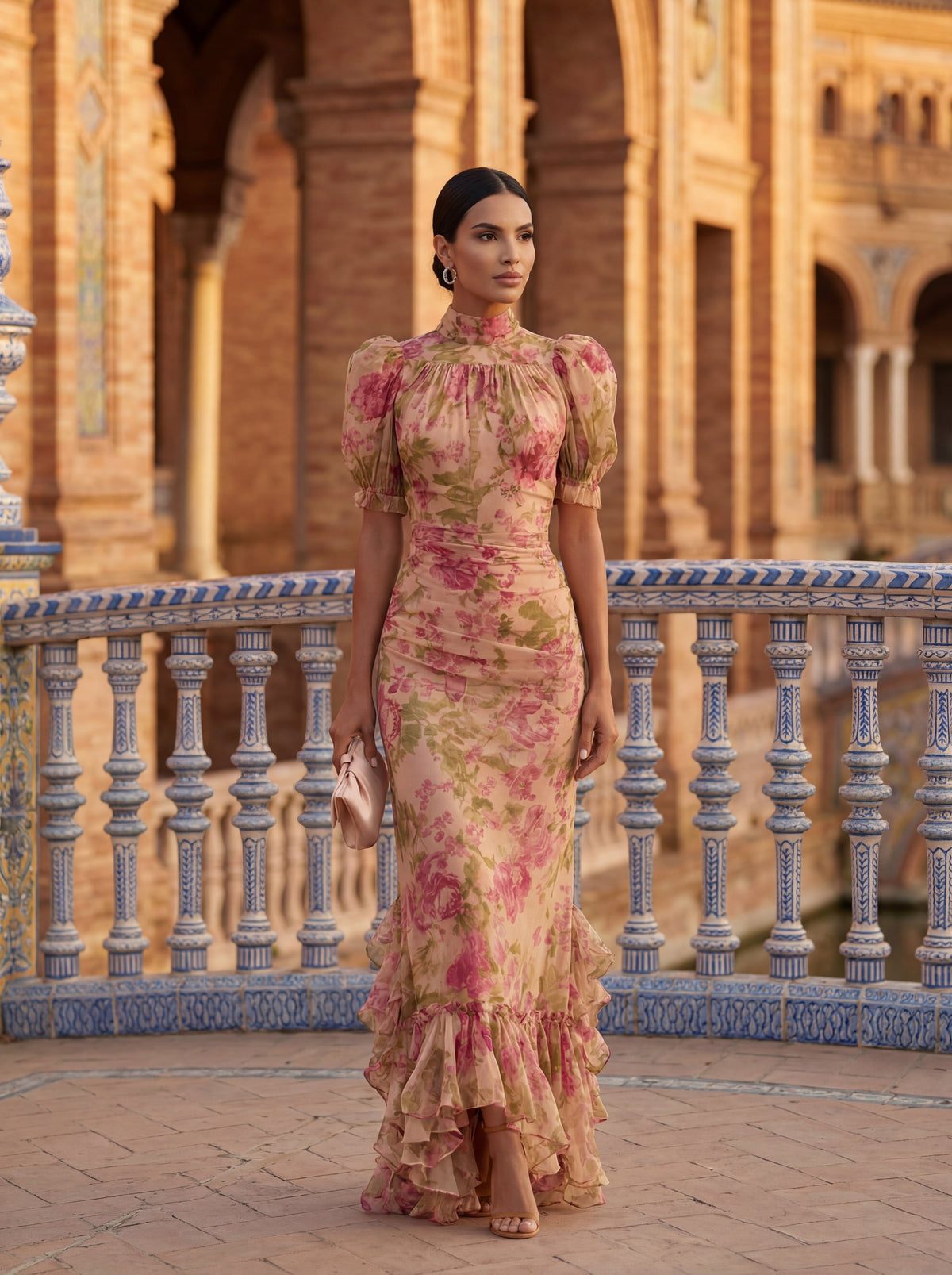 Rosario | Maxi-jurk met bloemenprint