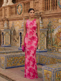 Amara | Elegante maxi-jurk in roze