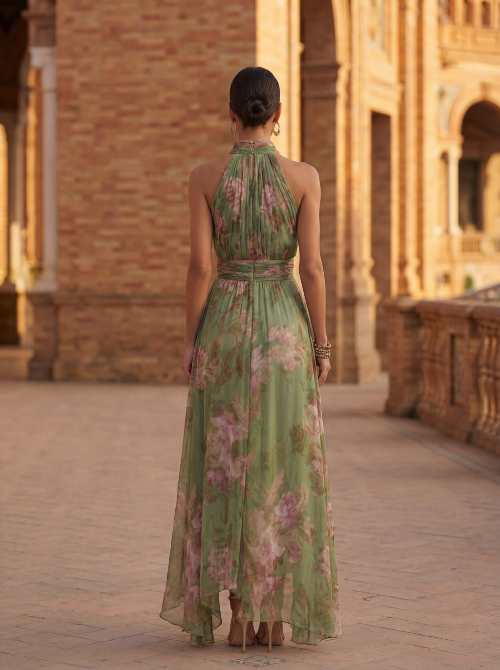 Olivia | Vestido longo de chiffon