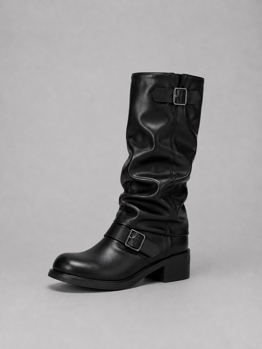 Women’s Knee-High Biker Boots