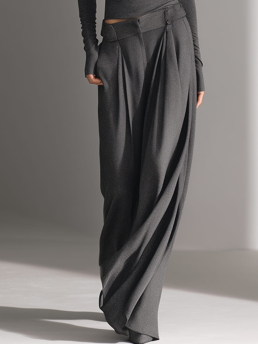 Conjunto Blusa Ombro a Ombro e Calça Pantalona Samantha