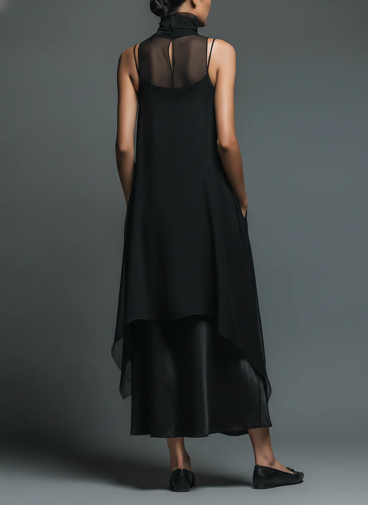 Conjunto Vestido Slip Celeste