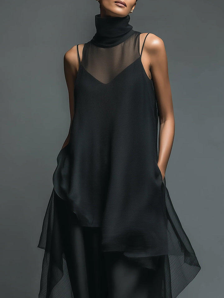 Conjunto Vestido Slip Celeste