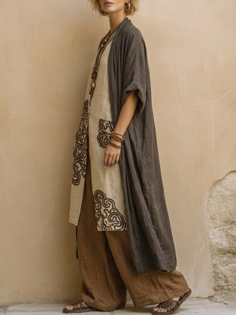 Conjunto Três Peças com Estampa Tribal Zara