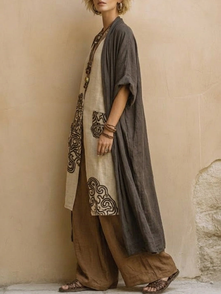 Conjunto Três Peças com Estampa Tribal Zara