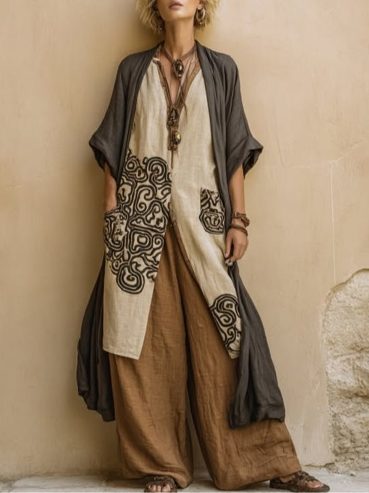 Conjunto Três Peças com Estampa Tribal Zara