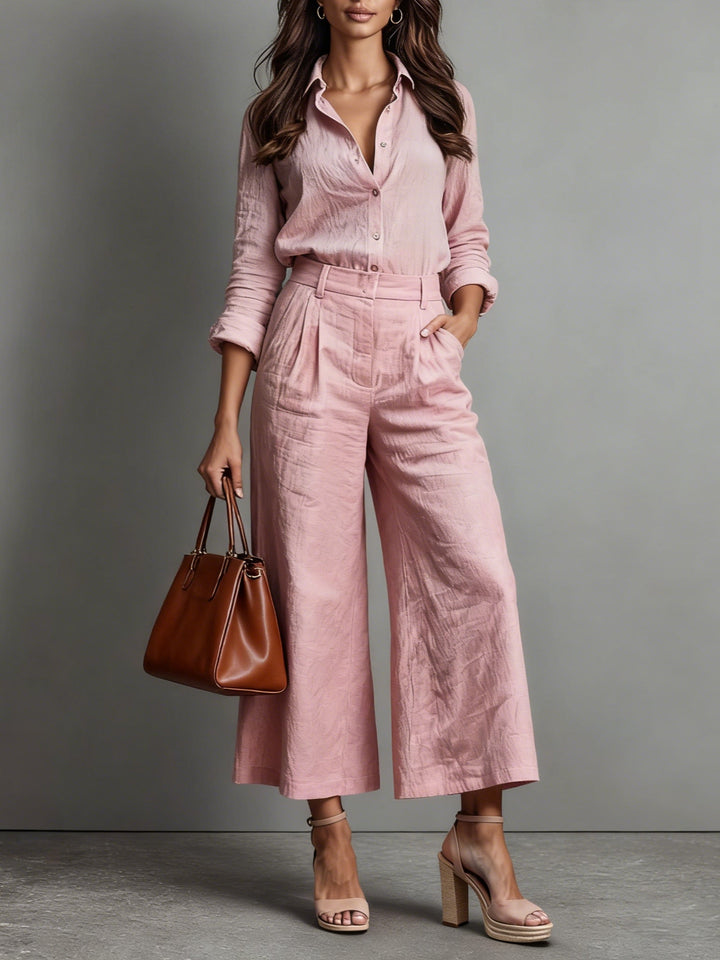 Conjunto Sofía de Capri de Lino