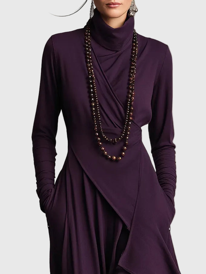 Violet | Vestido largo plisado