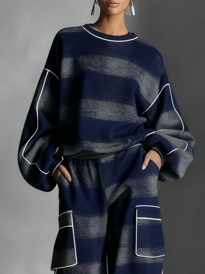Conjunto de Sudadera a Cuadros y Pantalones Avery