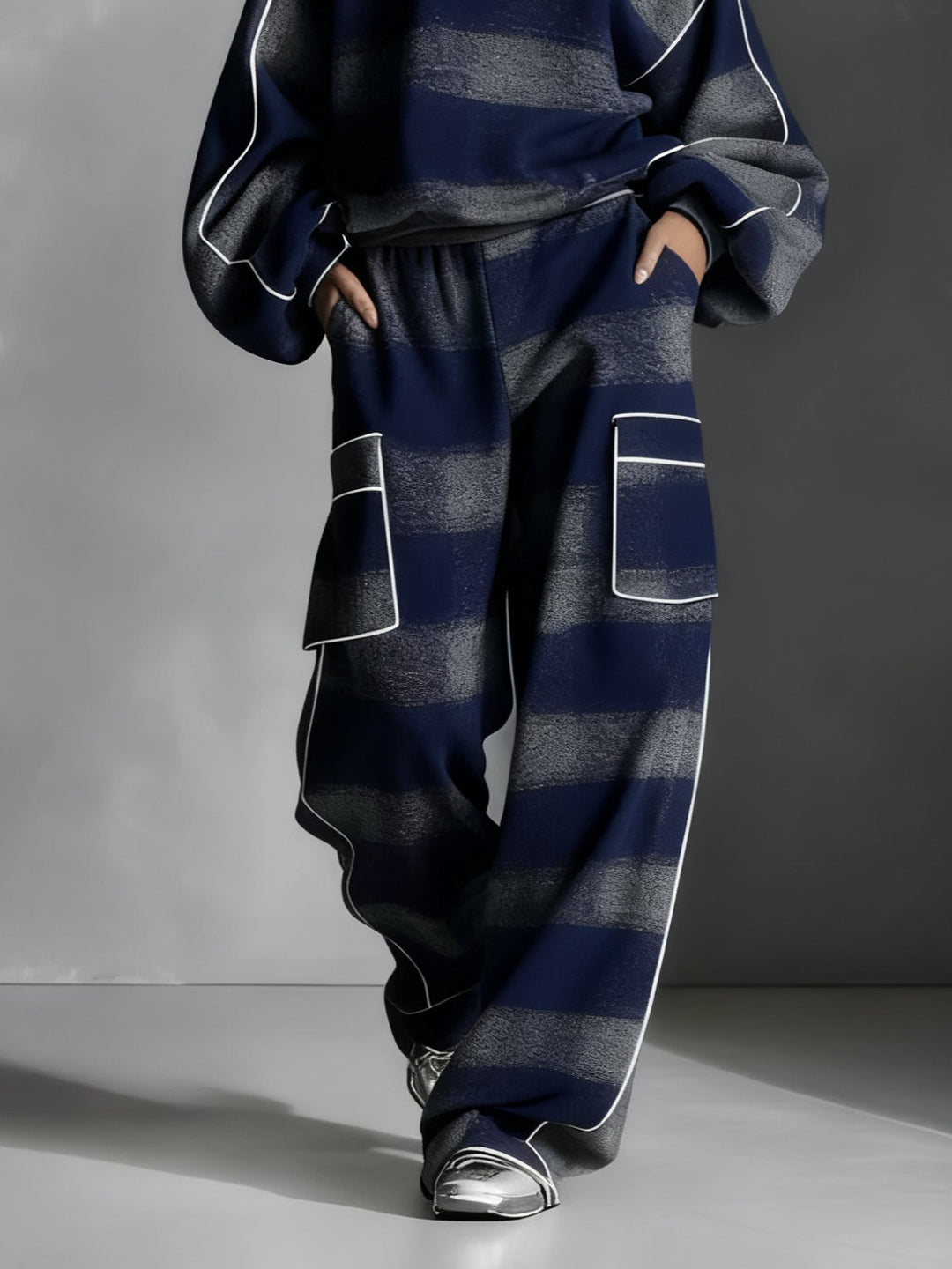 Conjunto de Sudadera a Cuadros y Pantalones Avery