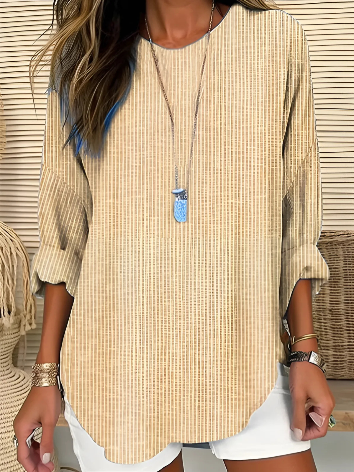 Rhea | Blusa a rayas moderna