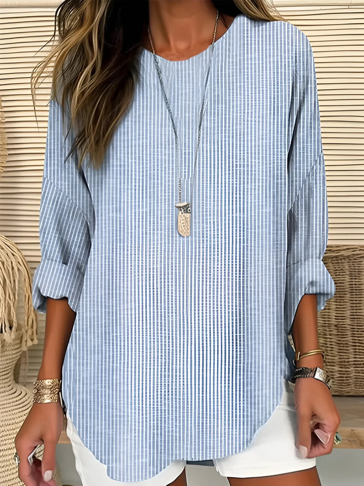 Rhea | Blusa a rayas moderna