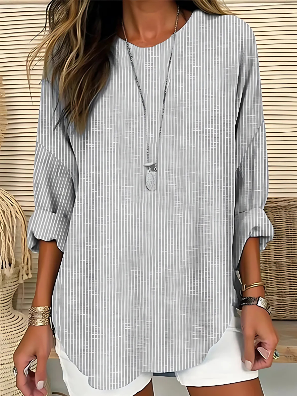 Rhea | Blusa a rayas moderna