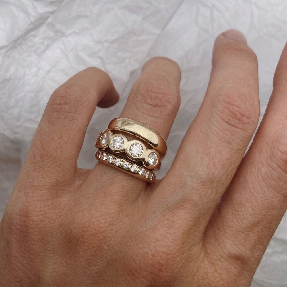 Radiance Gold Stacking Ring