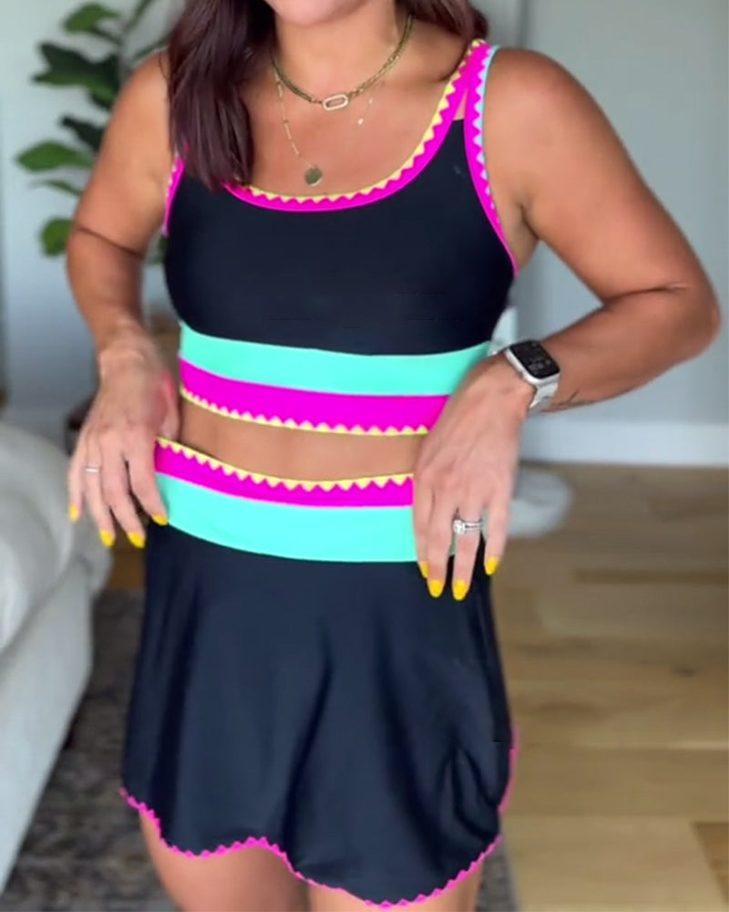 Myra - Conjunto de banho com modelagem esportiva