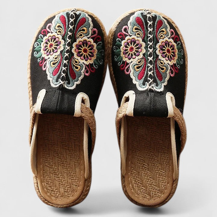 Marousse | Mules Florales Hechas a Mano y Cómodas