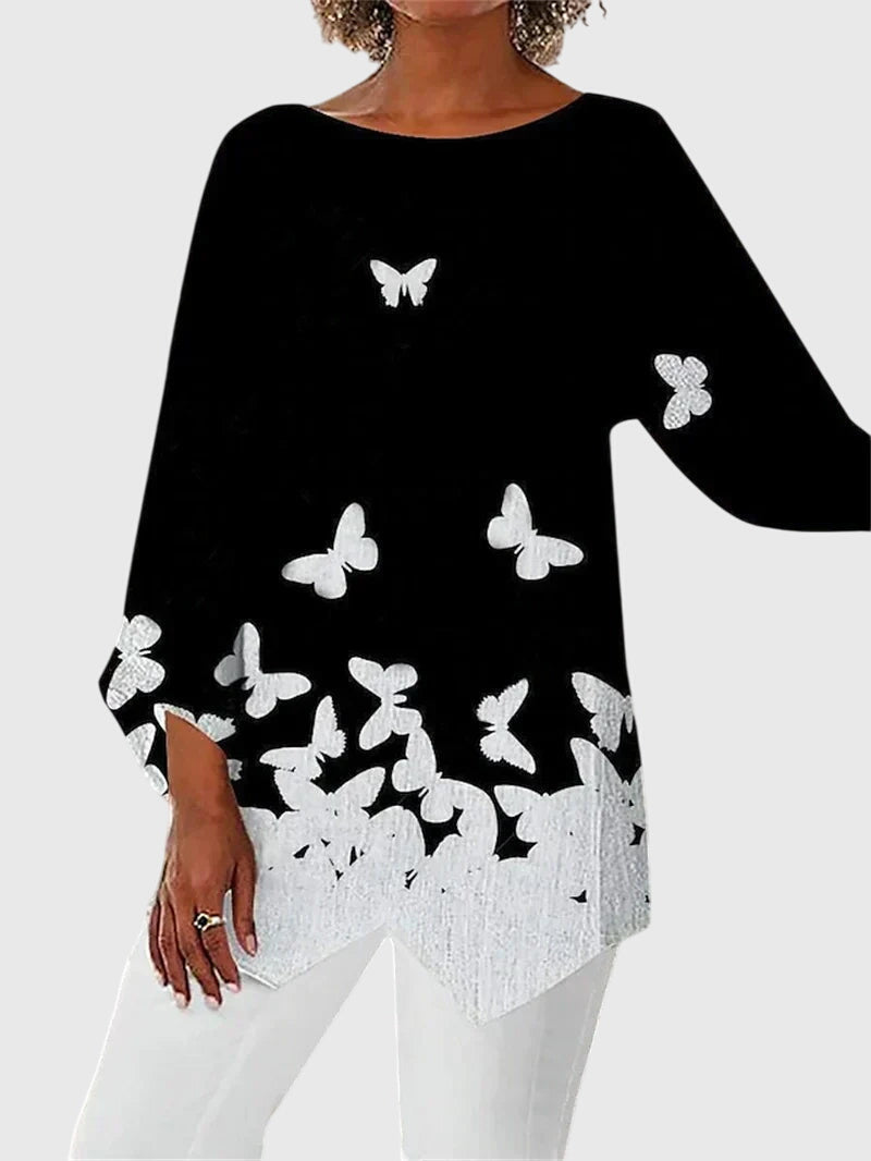 Alayah | Elegante top met ronde hals
