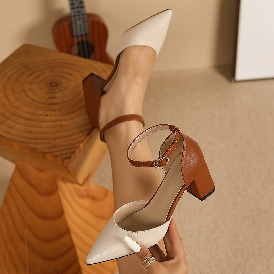 Marielle | Tacones con Tiras Bicolor