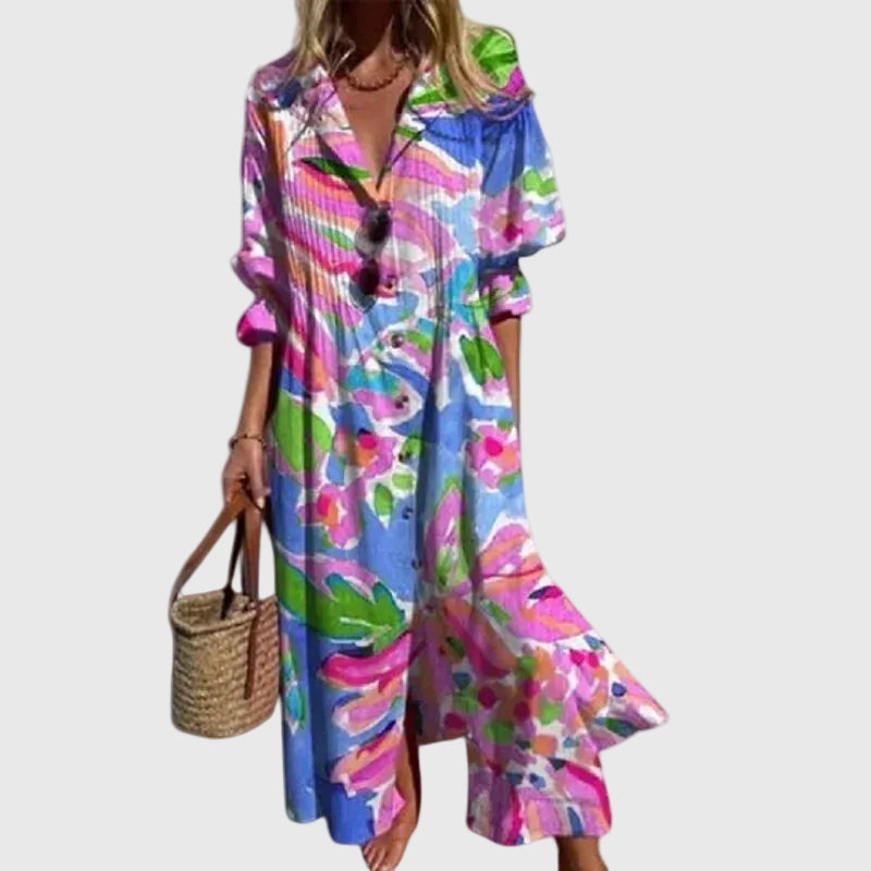 Zariah | Vestido Bohemio Maxi Elegante