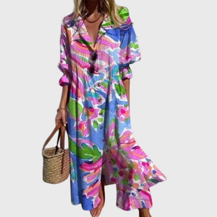 Zariah | Vestido Bohemio Maxi Elegante