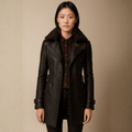 Allesia | Elegante cappotto in pelle