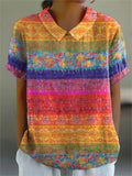 Maya | Camisa listrada com estampa floral