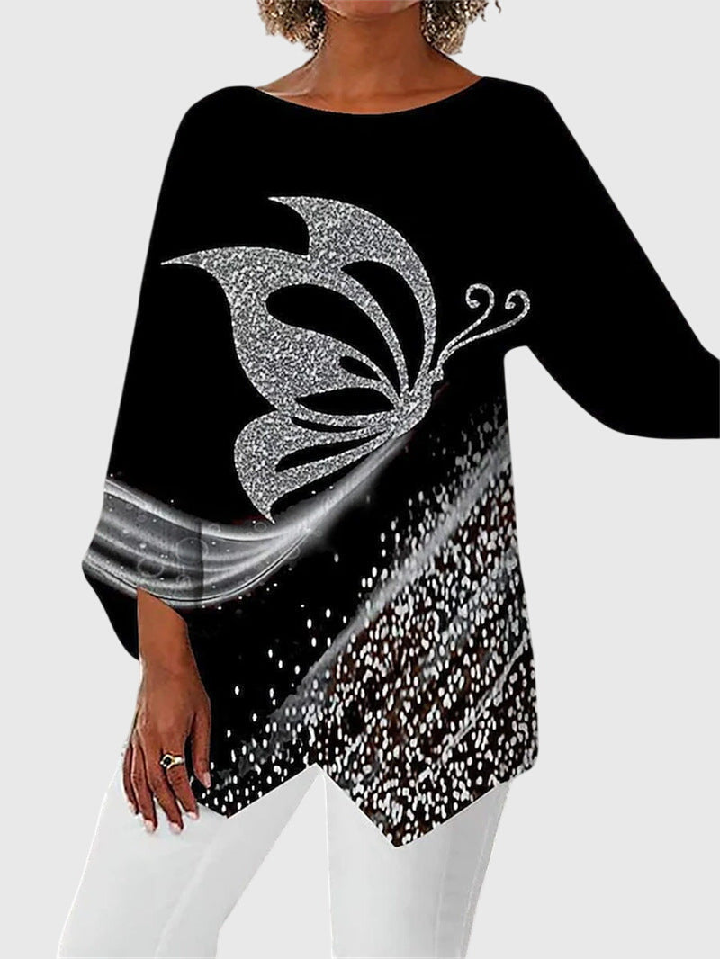 Alayah | Elegante top met ronde hals