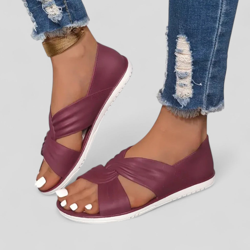 Lesley - Sandales croisées élégantes et confortables
