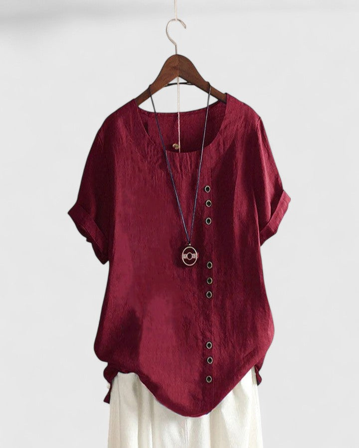 Elisavie | Blusa comoda a maniche corte