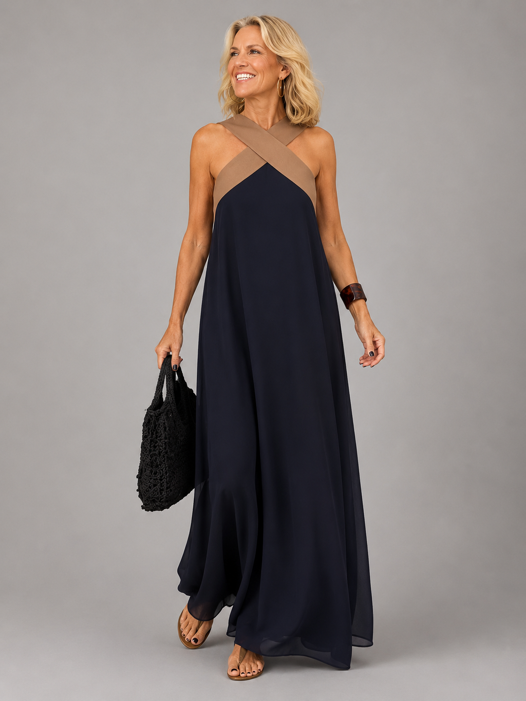 Velora™ | Vestido Maxi de Elegancia Cruzada