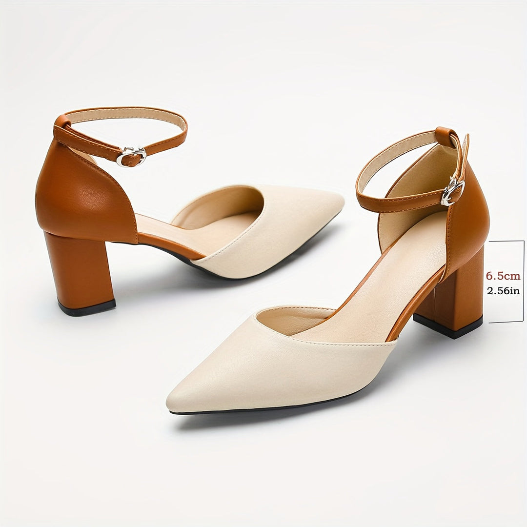 Marielle | Tacones con Tiras Bicolor