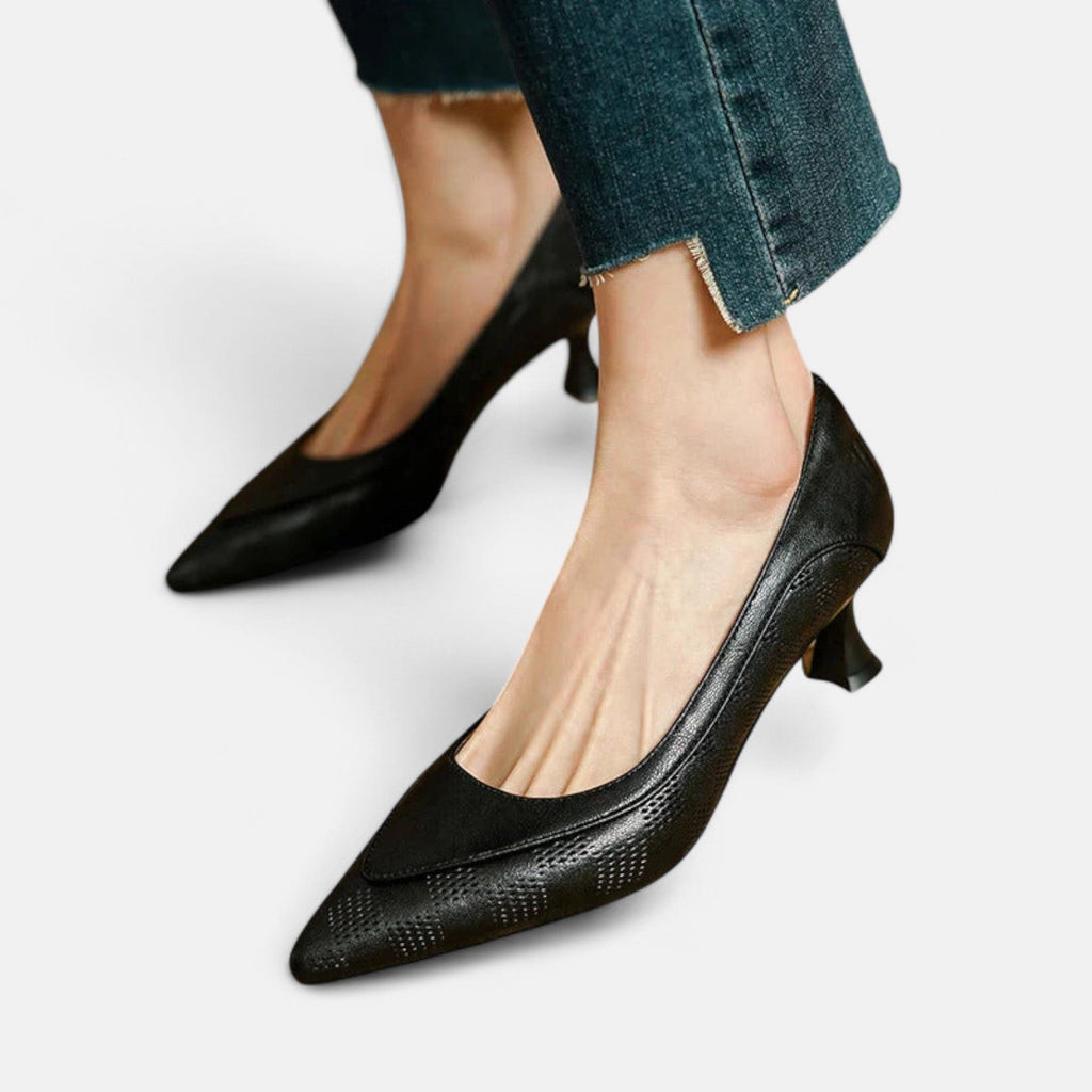 Sapatos de salto de couro Amara