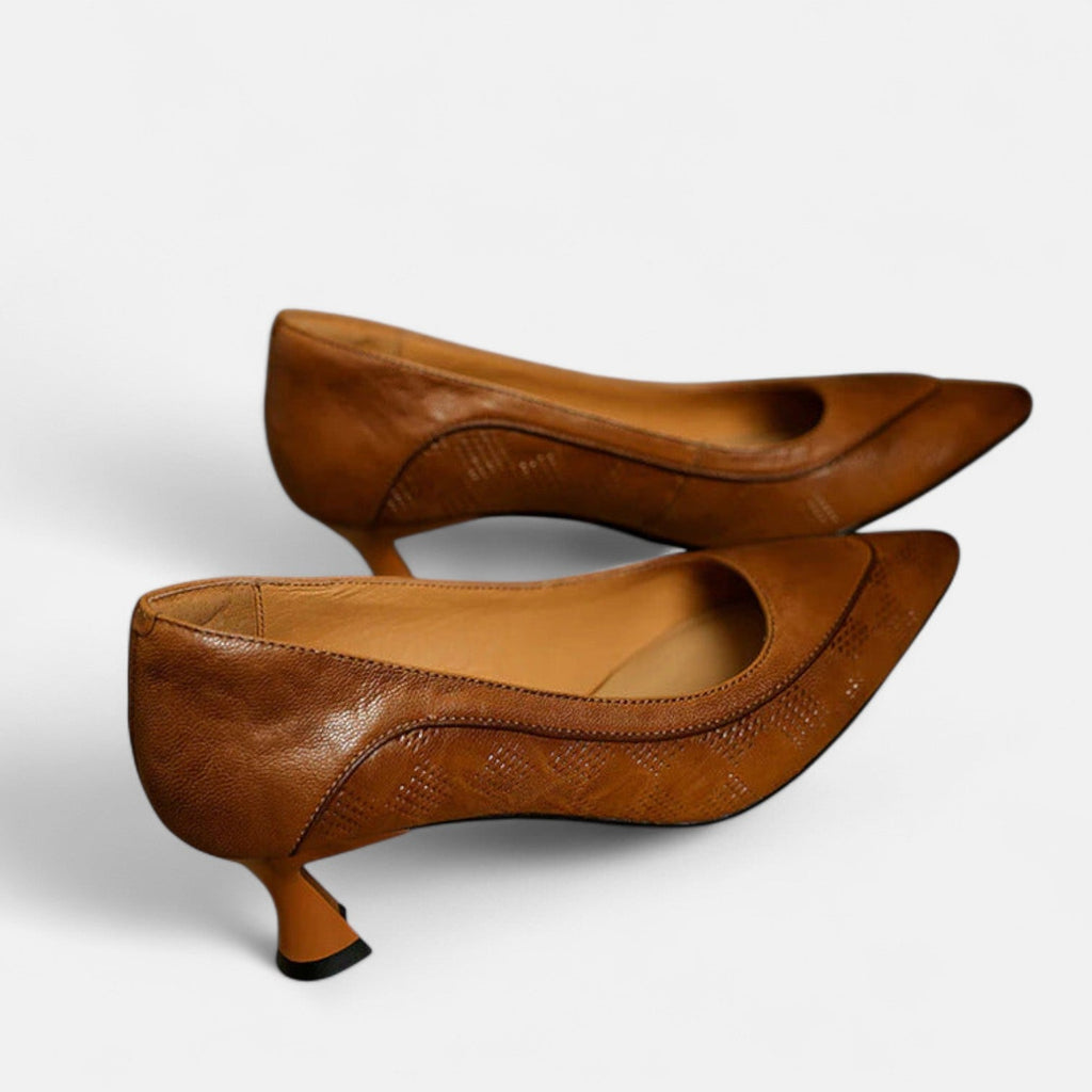 Sapatos de salto de couro Amara