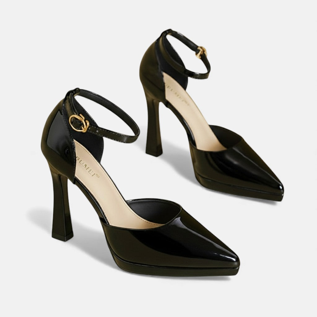Sapatos de salto de couro Evette