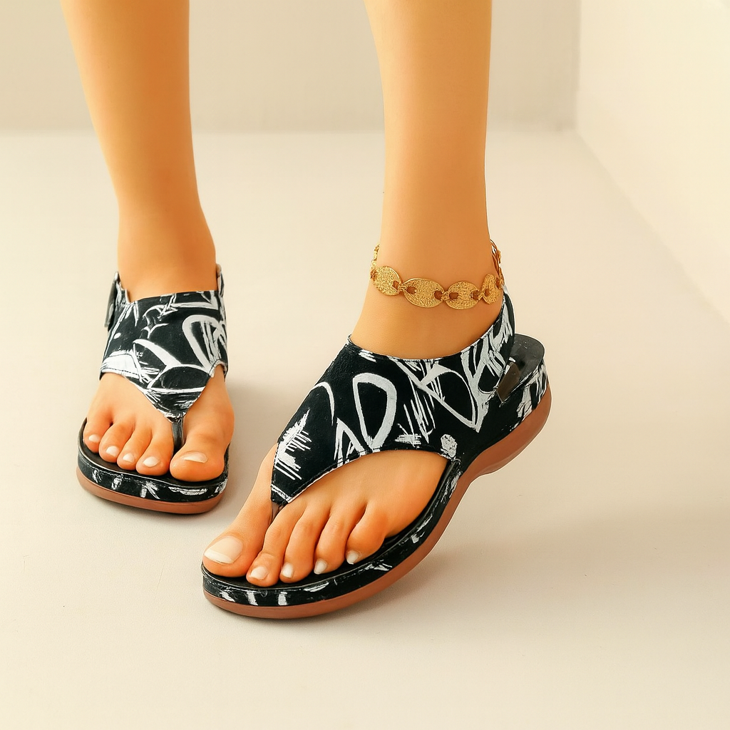 Ruby - Sandalias cómodas y ligeras con estampado
