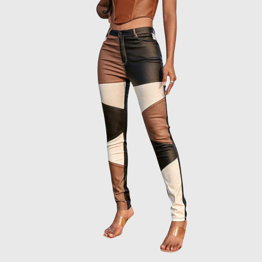 Calliope - Calça tubinho com estampa color block