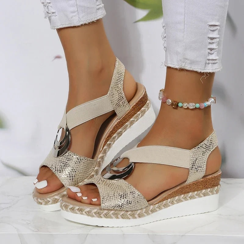 Madison – Sandales compensées élégantes et confortables