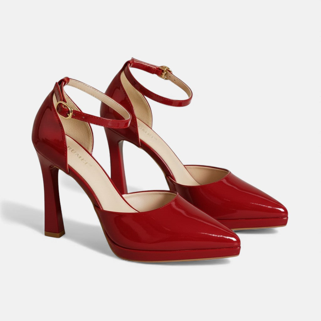 Sapatos de salto de couro Evette