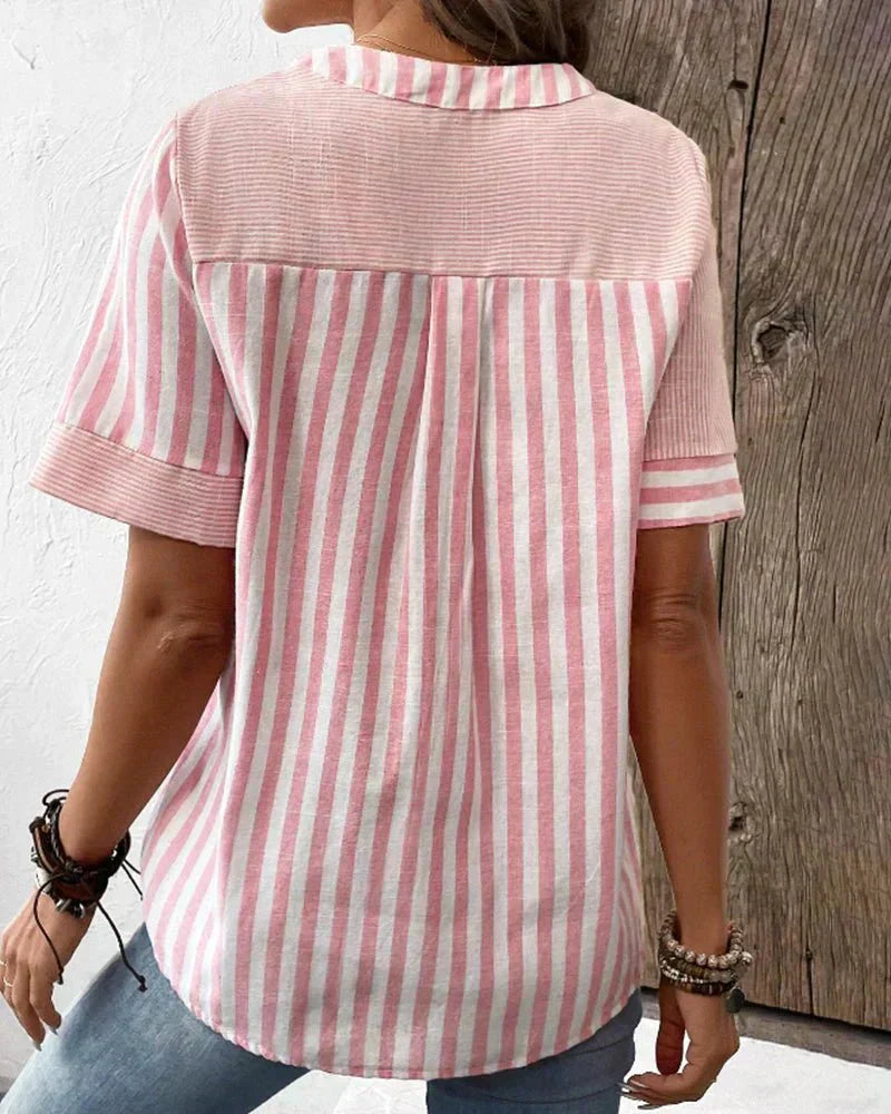 Lila | Blusa suave a rayas