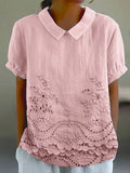 Lily | Chemise à broderies florales
