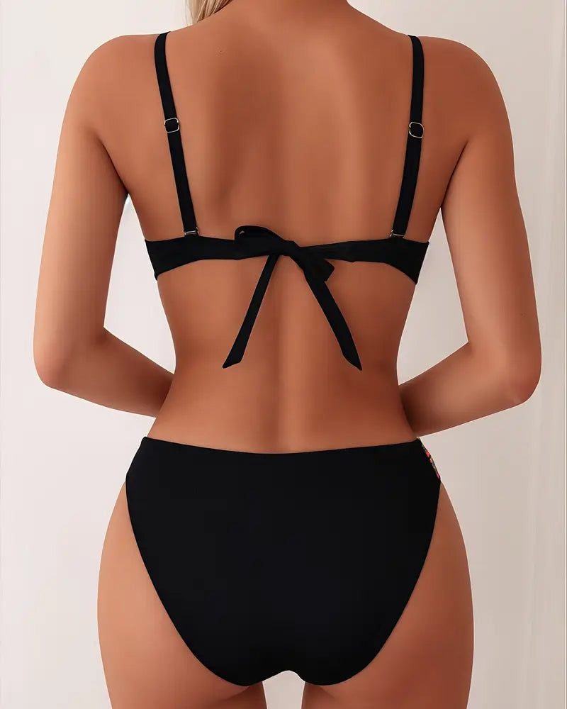 Loise - Conjunto de bikini con tirantes chic
